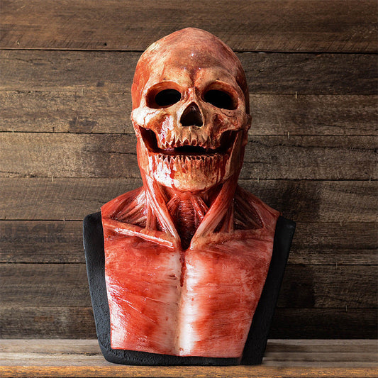 Halloween Latex Skelettmaske für Erwachsene – Realistische Horrormaske für Party & Deko