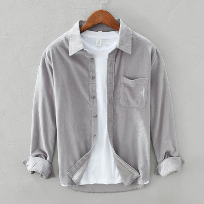 Herren Retro Freizeithemd im japanischen Stil – Lässig Modern für Alltag und Büro