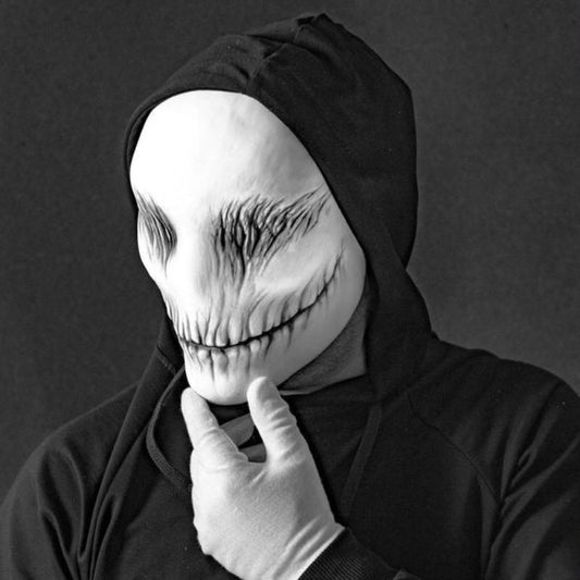 Halloween Horror Maske Geist – Unisex Kostüm für gruselige Partys & Dekoration