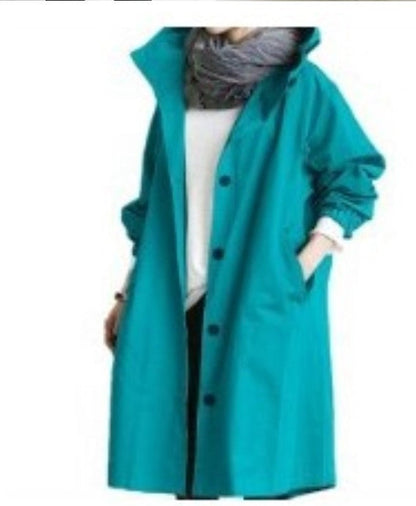 Damen Übergangsjacke mit Kapuze – Lässiger Mantel für Alltag und Freizeit