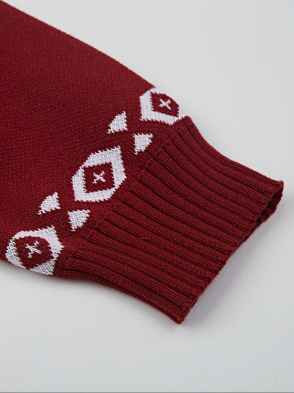 Herren Strickjacke mit Rentiermuster – Winterliche Casual Strickmode für Freizeit und Feste