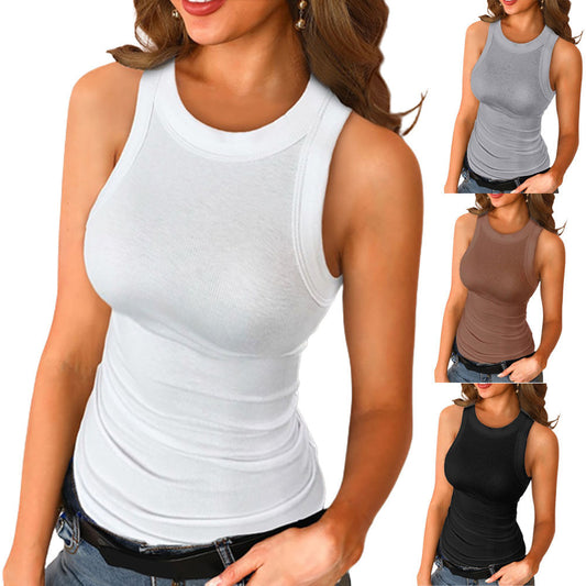 Leah – Ärmelloses Damen-Top mit Rundhals