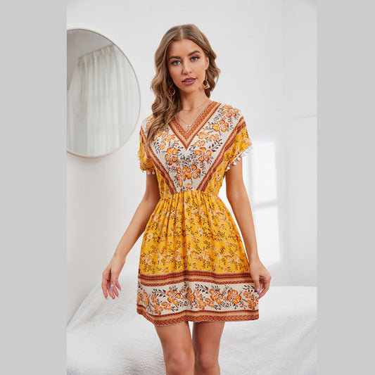 Shirley – Sommerliches Boho-Kleid mit Blumenmuster