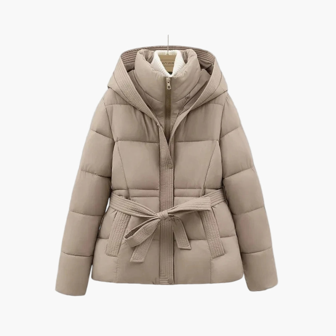 Damen Winter Parka mit Gürtel – Modischer Steppmantel für kalte Tage
