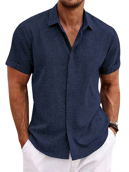 Joe – Lockeres Herren T-Shirt aus Leinen in einfarbig