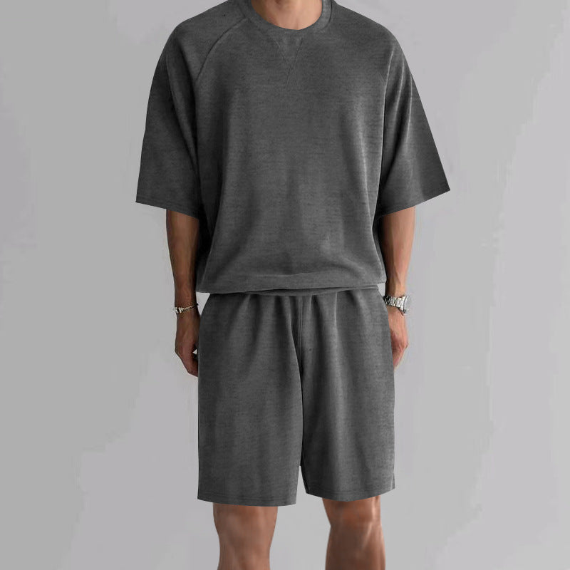 Edward – Sportliches Herren-Terry-Set mit Rundhalsausschnitt