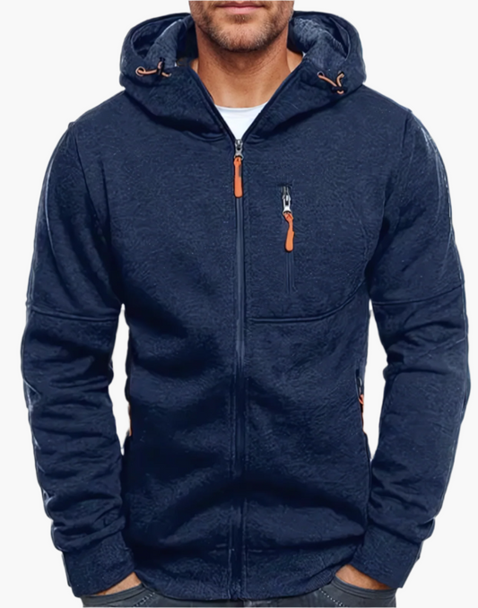 Herren Kapuzenjacke Freizeit-Sport Drax Hoodie – Komfortabler Zip-Up mit Taschen