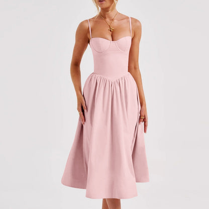 Vanessa – Französisches Retro-Langes Kleid im Hofstil