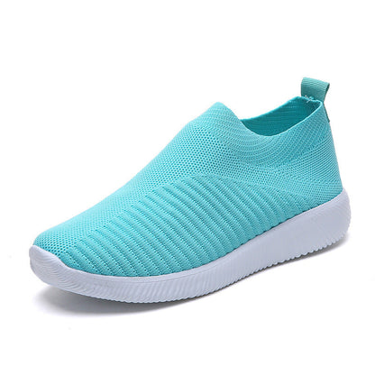 Tara – Plus Size Fly-Knit Socken Schuhe aus elastischem Stoff