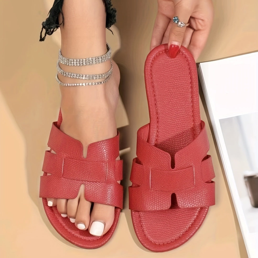 Adele – Flache Sandalen mit eckiger Spitze für Damen