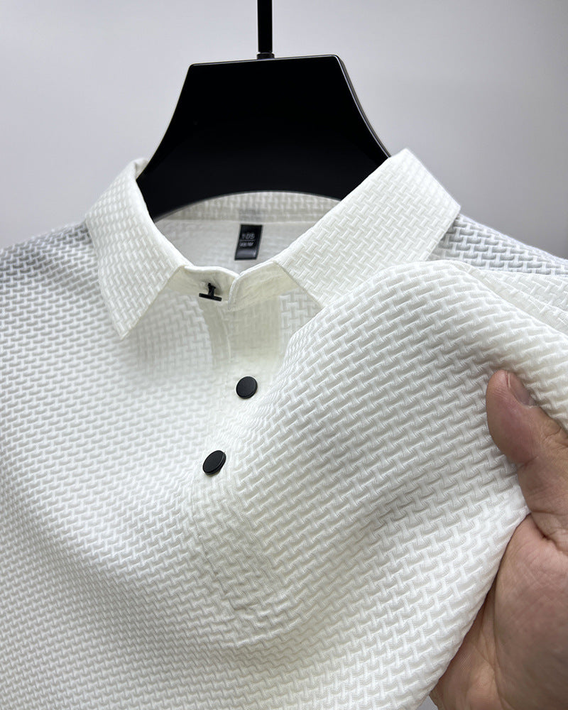 Philip – Kurzarm-T-Shirt aus Mesh-Ice-Seide