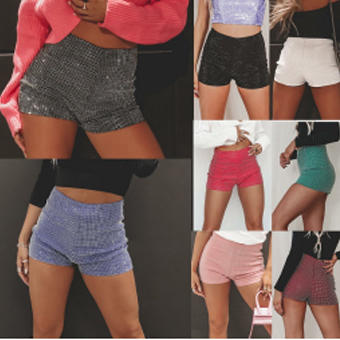 Francesca – Glänzende Shorts für Damen