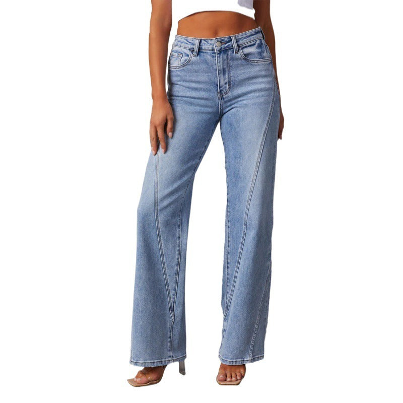 Joanne – Weite Damenjeans mit Patchwork