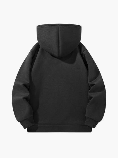 Herren Freizeit-Trainingsanzug mit Kapuze und Reißverschluss – Sportlicher Jogginganzug für Alltag und Fitness