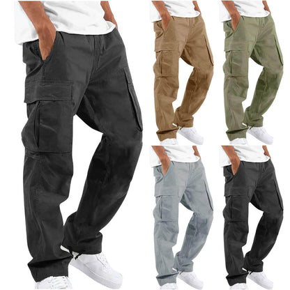 Herren Cargo-Hose im Streetwear-Stil – Bequeme Freizeithose mit geradem Schnitt und großen Taschen