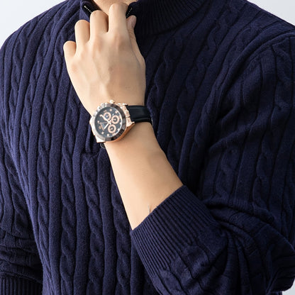 Herren Pullover mit Zopfmuster und Stehkragen – Modischer Strickpullover für Herbst und Winter, Casual Stil