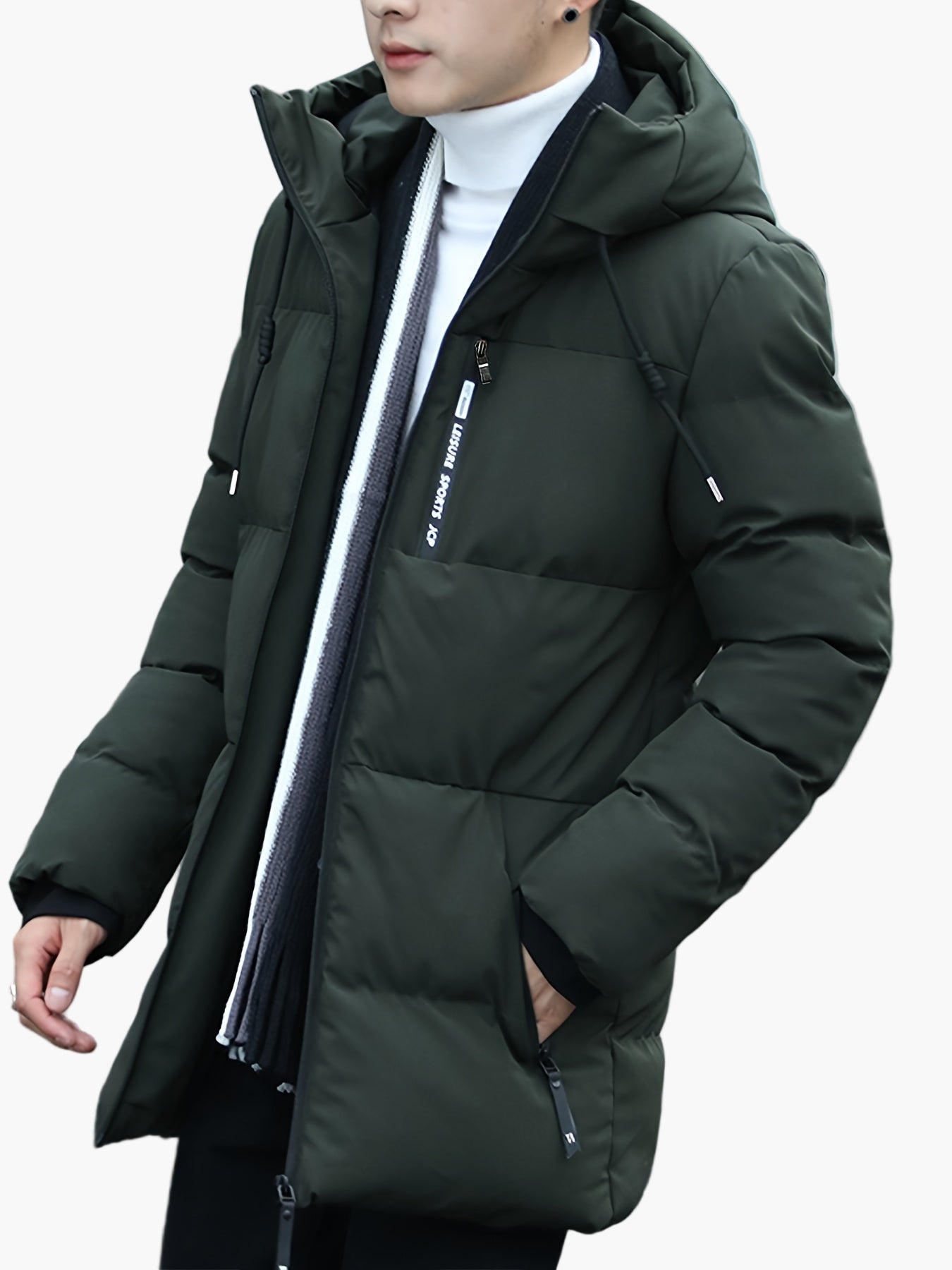 Herren Winter Steppjacke mit Kapuze – Modische Outdoorjacke für Alltag und Freizeit