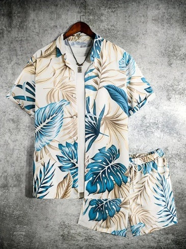 Gabriel – Legeres Herrenhemd und Shorts Set