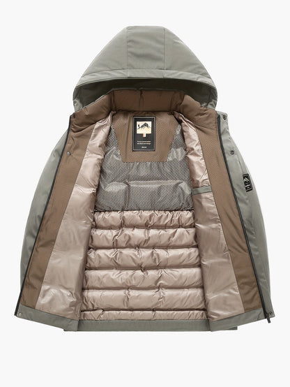 Herren Winter Steppjacke mit Kapuze – Wärmende Outdoorjacke für Alltag & Freizeit