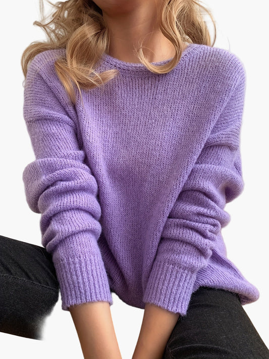 Damen Pullover im eleganten Strick-Design – Bequemer Freizeit Sweater für jeden Anlass
