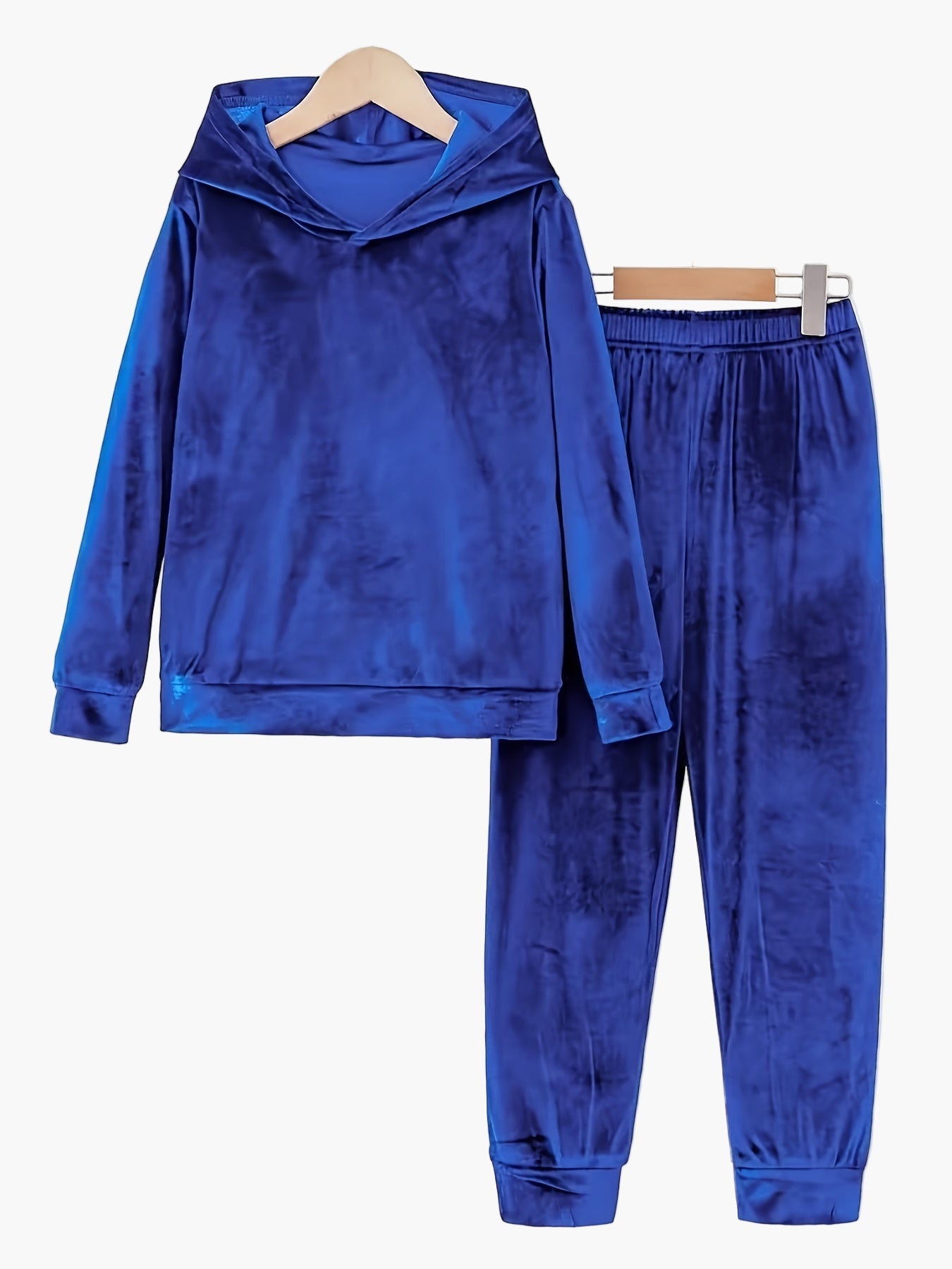 Damen Freizeit Hausanzug Set mit Kapuzenpullover und Jogginghose – Bequemer Lounge- und Trainingsanzug
