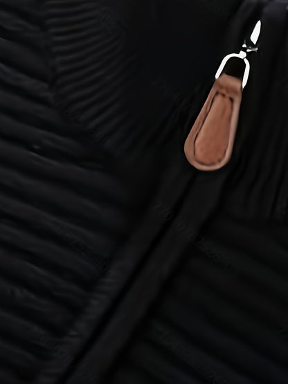 Herren Halb-Zip Strickpullover – Moderner Freizeitpullover mit Stehkragen für Herbst und Winter