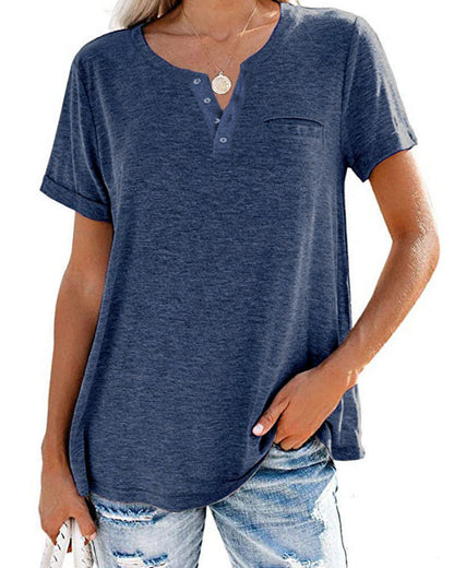 Dawn – Lockeres Damen T-Shirt mit V-Ausschnitt