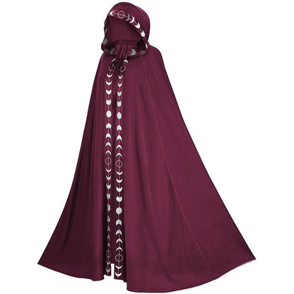 Halloween Umhang mit Kapuze für Erwachsene – Mystischer Cosplay Mantel Unisex für Party & Kostüm