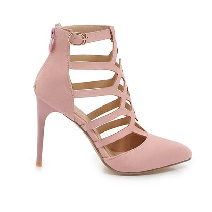 Helen – Hochhackige Cutout-Römerschuhe