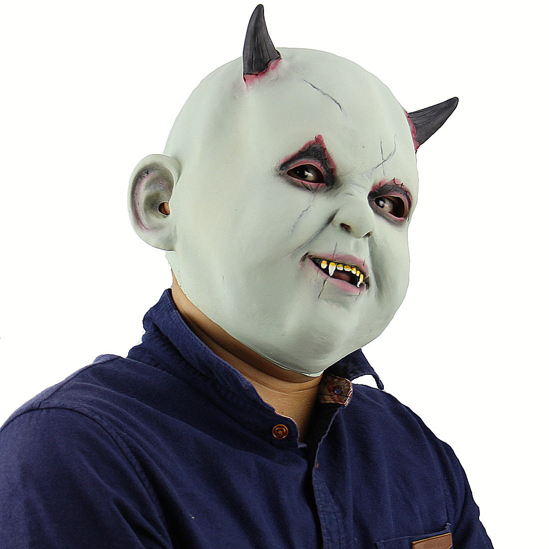 Halloween Vampir-Dämon Maske für Erwachsene – Gruselige Verkleidung für Halloween-Partys & Kostüm-Events