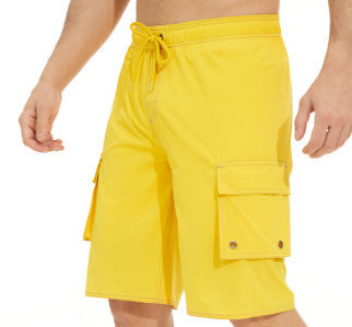 Justin – Einfarbige Herrenstrandshorts für den Outdoor-Bereich
