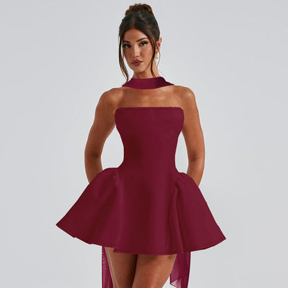 Deborah – Sexy Tube-Top-Kleid mit Rückenreißverschluss für Partykleidung