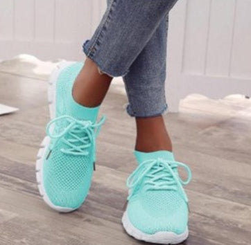 Rachael – Atmungsaktive Damenflachschuhe aus veganem Strick