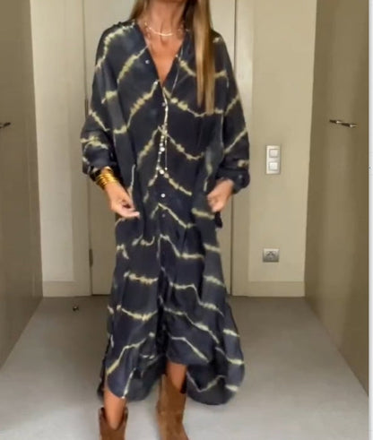 Susan – Langes Retro-Kunst-Kleid