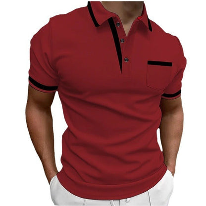 Herren Slim Fit Polohemd – Elegantes Freizeitshirt mit Kragen und Brusttasche, Kurzarm
