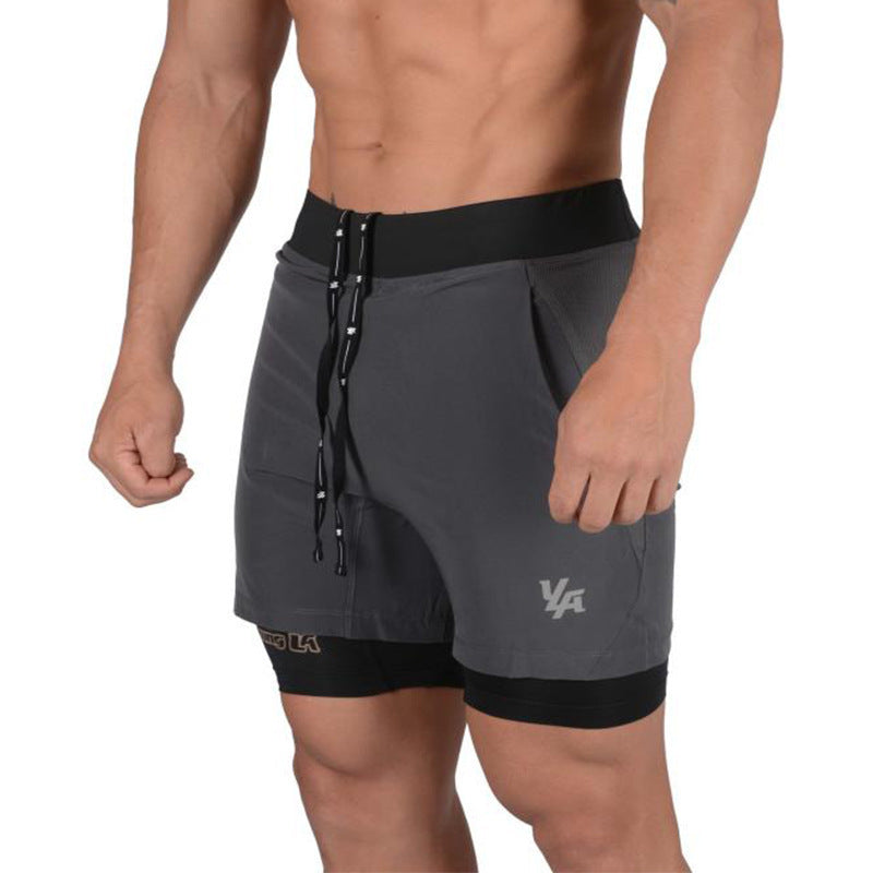 Chris – Sportliche Herren-Laufshorts aus Premium Veganleder für das Fitnessstudio