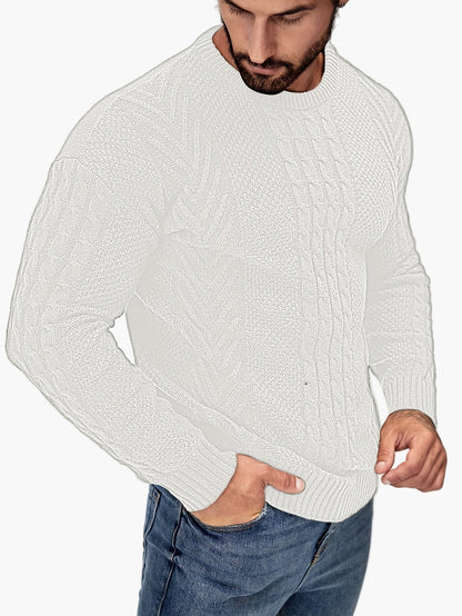 Herren Strickpullover Grobstrick Modern Casual Winterpullover