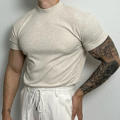 Andrew – Amerikanisches T-Shirt mit Halbkragen