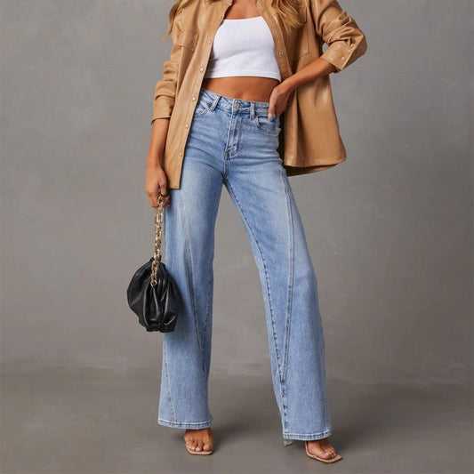 Joanne – Weite Damenjeans mit Patchwork