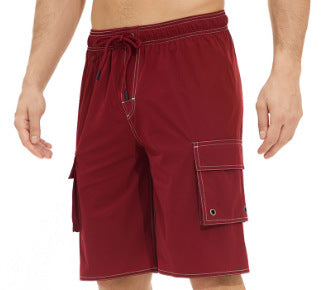 Justin – Einfarbige Herrenstrandshorts für den Outdoor-Bereich