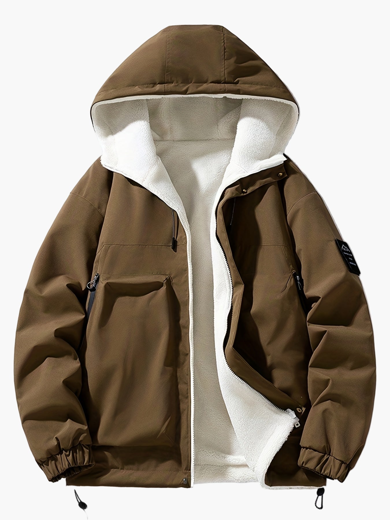 Herren Freizeit Winterjacke mit Kapuze – Modische Outdoor Übergangsjacke, Alltag & Streetwear