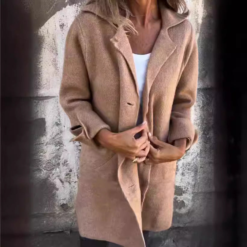 Angela – Modischer Damen-Cardigan mit Einstecktaschen