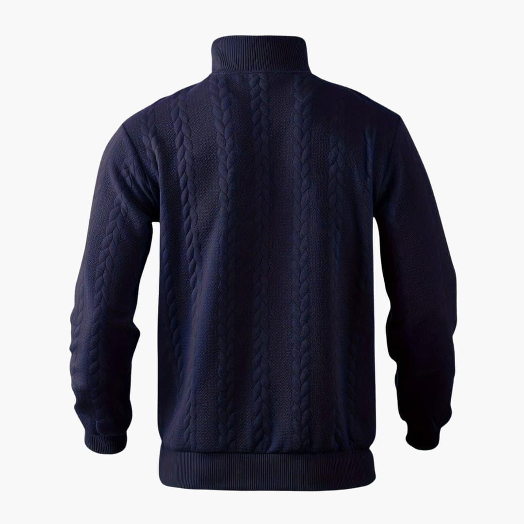 Herren Half-Zip Strickpullover – Modischer Freizeitpullover für Alltag & Büro