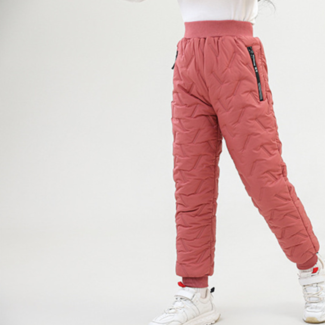 Kinder Outdoor Winter Thermohose – Wasserdicht & Gefüttert für Jungen und Mädchen – Sportliche Schneehose für Aktivitäten