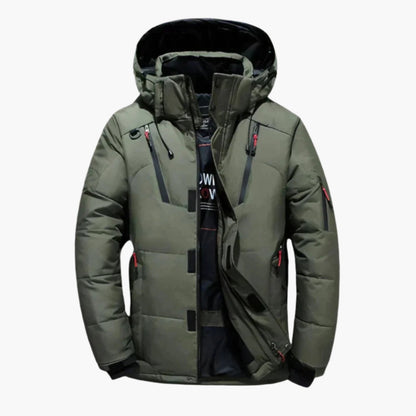 Herren Daunenjacke Winter Steppjacke mit Kapuze – Modisch & Wärmend für Alltag und Outdoor