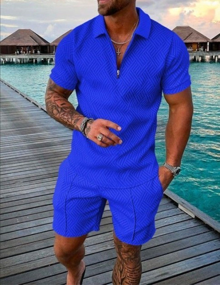 Dale – Herren Sommer Kurzarm Shorts Freizeitanzug