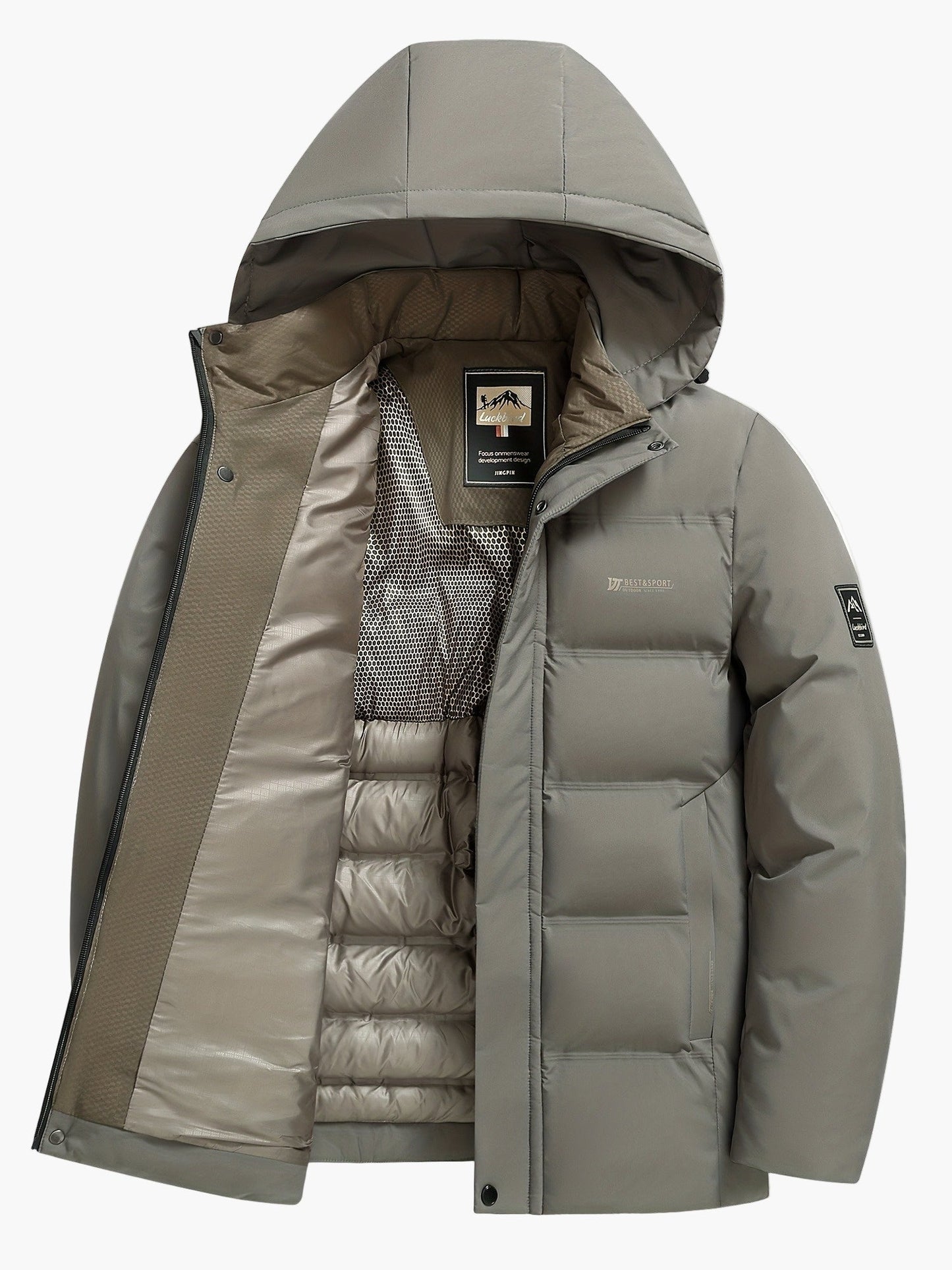 Herren Winter Steppjacke mit Kapuze – Wärmende Outdoorjacke für Alltag & Freizeit