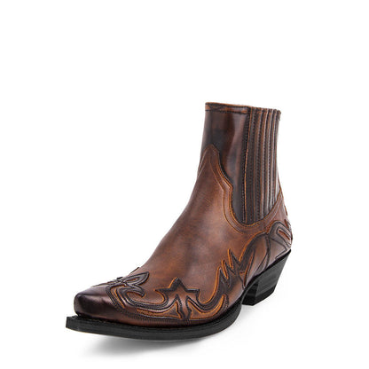 Spencer – Veganleder Cowboy Stiefel in Neutral