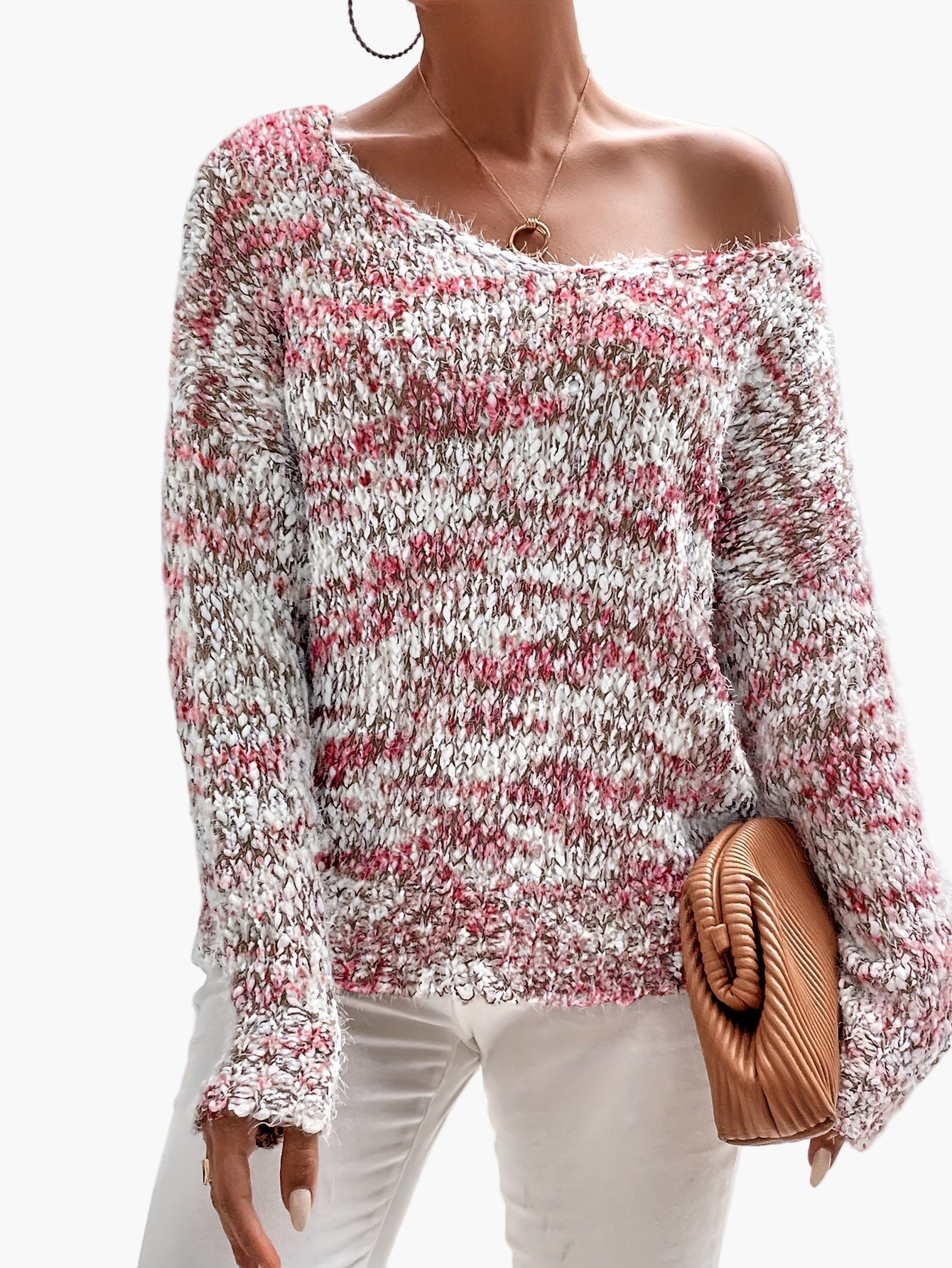 Damen Pullover im lockeren Casual-Stil – Modischer Strickpullover für Alltag und Freizeit