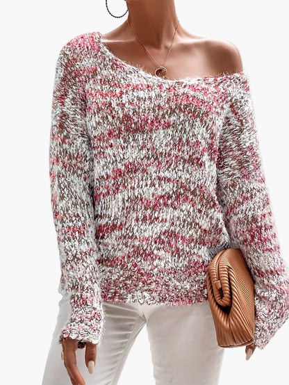 Damen Pullover im lockeren Casual-Stil – Modischer Strickpullover für Alltag und Freizeit
